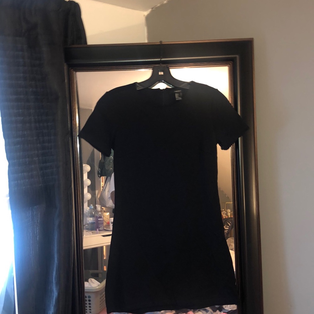 Black mini dress